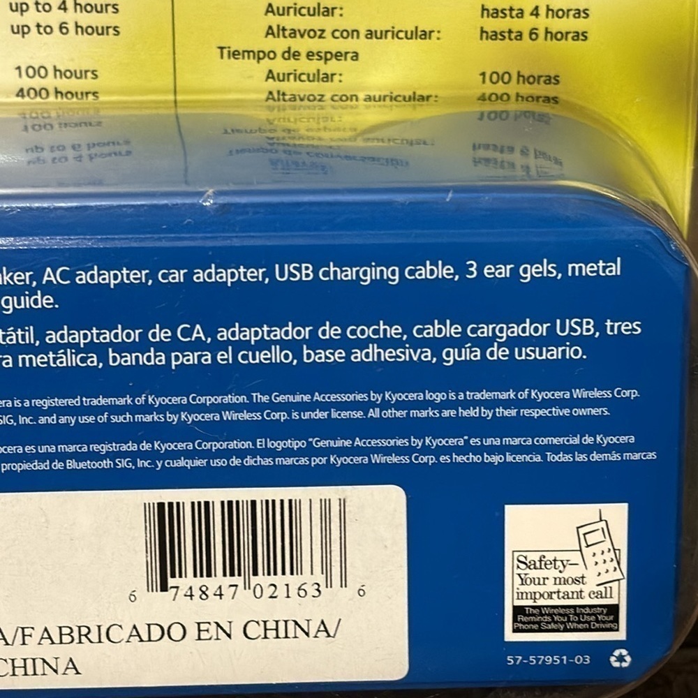 Kyocera Wireless Portable Speaker with Headset AND BLUETOOTH - Picture 10 of 11